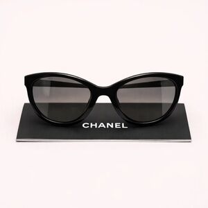 NWT Chanel‎ Black Pantos Sunglasses